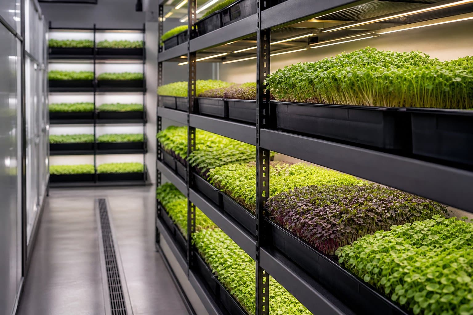 Organized indoor growing area